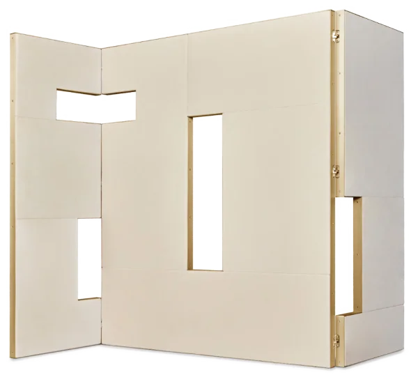 Modular Cream Partition Walls PNG Transparent Background