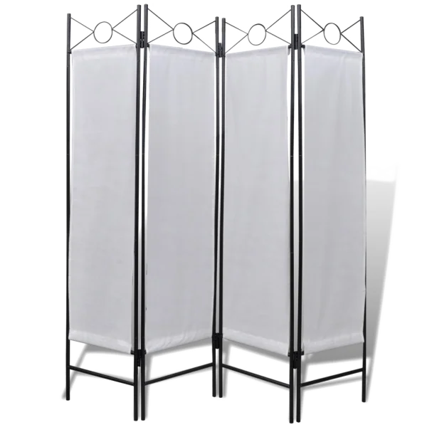 White Three Panel Room Divider PNG Transparent Background