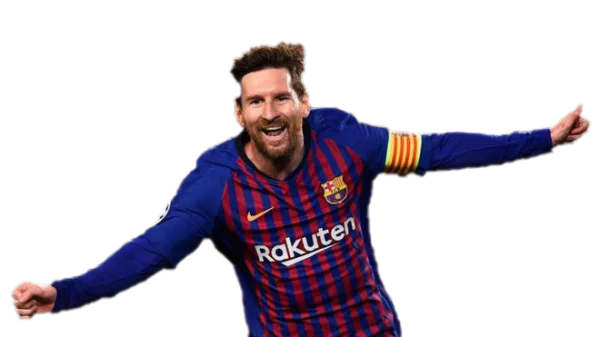 Lionel Messi FC Barcelona Celebration PNG