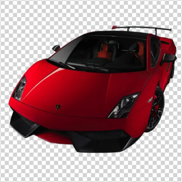 Luxury Red Sports Car PNG Transparent Background