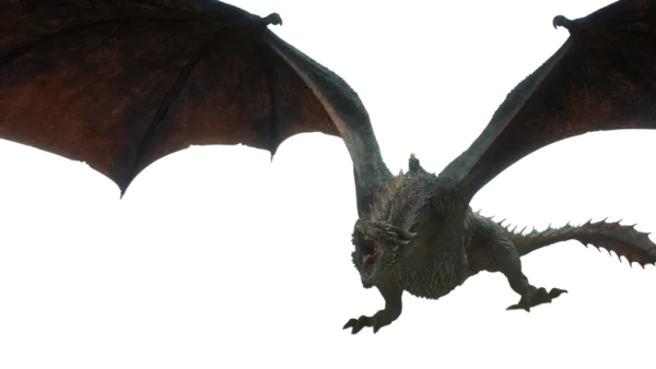 Majestic Flying Dragon PNG Transparent