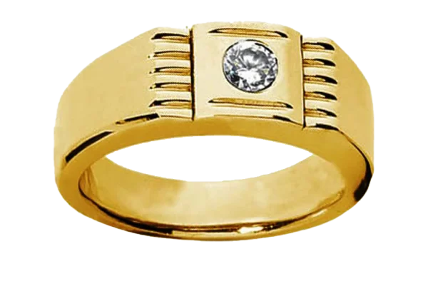 Gold Diamond Ring PNG Transparent Background