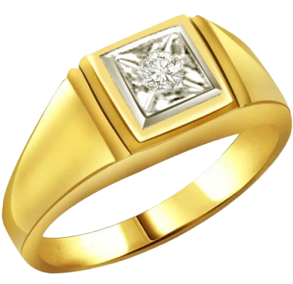 Gold Diamond Ring PNG Transparent Background