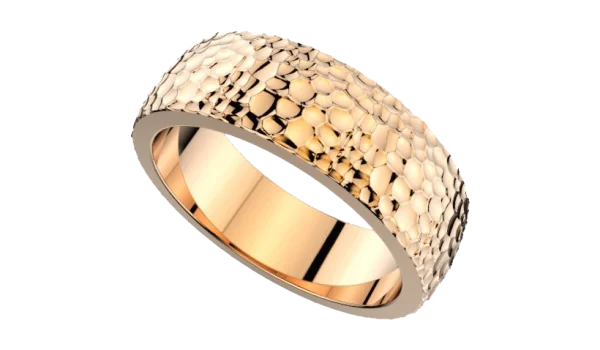 Hammered Gold Ring PNG Transparent Background