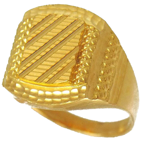 Textured Gold Ring PNG Transparent Background