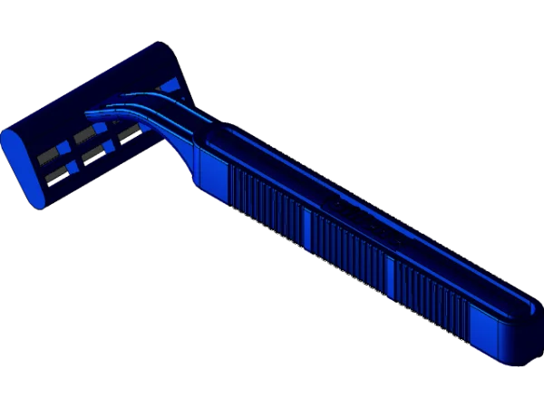 Blue Gillette Razor PNG Transparent Background