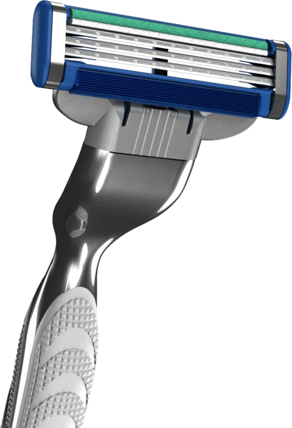 Multi-Blade Shaving Razor PNG Transparent Background