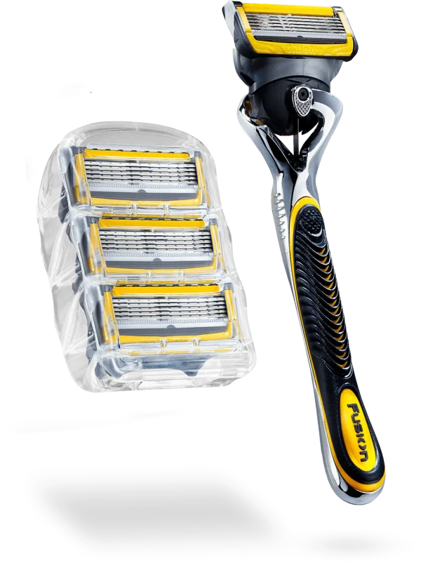 Gillette Fusion Razor with Blades PNG Transparent