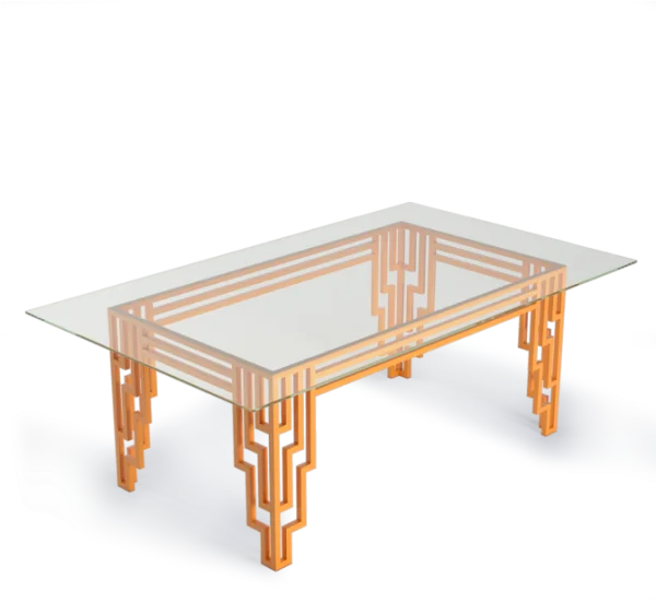 Modern Glass Top Coffee Table PNG Transparent Background
