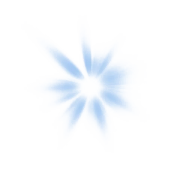Blue Light Burst PNG Transparent Background