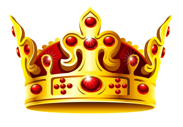 Golden Crown PNG Transparent Background