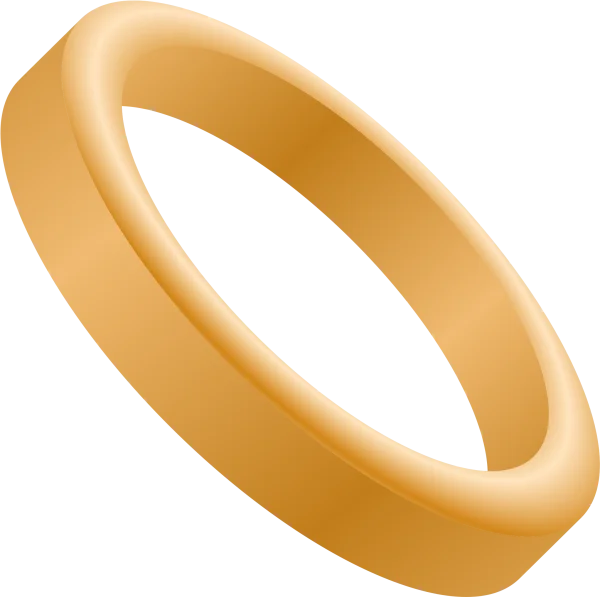 Golden Ring PNG Transparent Background