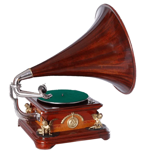 Vintage Gramophone PNG Transparent Background