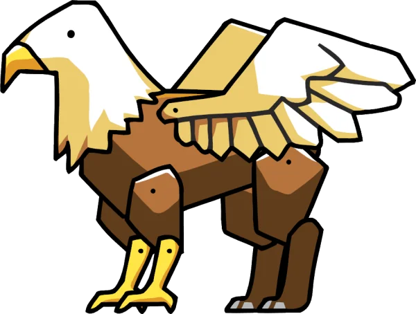 Geometric Cartoon Eagle PNG Transparent