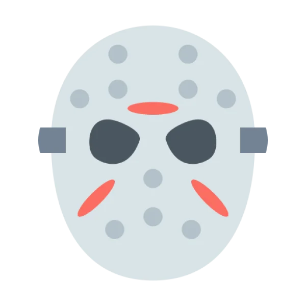 Jason Hockey Mask Icon PNG Transparent
