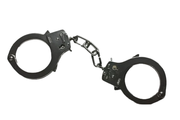 Metal Handcuffs PNG Transparent Background