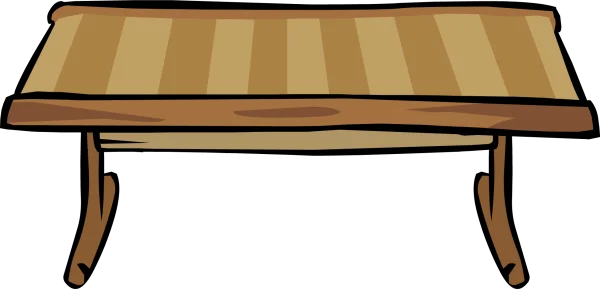 Cartoon Wooden Table PNG Transparent Background