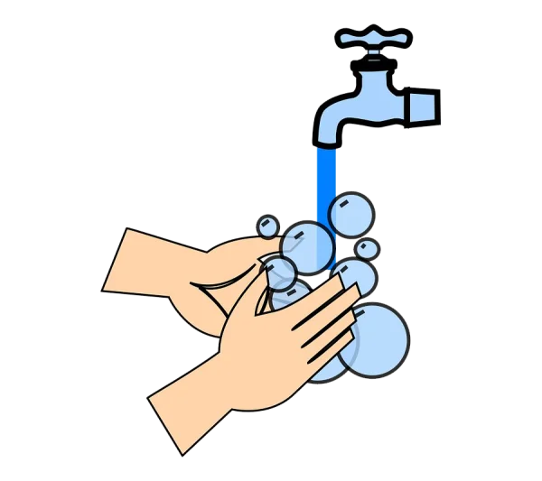 Hand Washing Under Faucet PNG Transparent Background