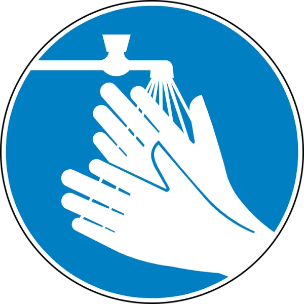 Wash Hands Mandatory Sign PNG