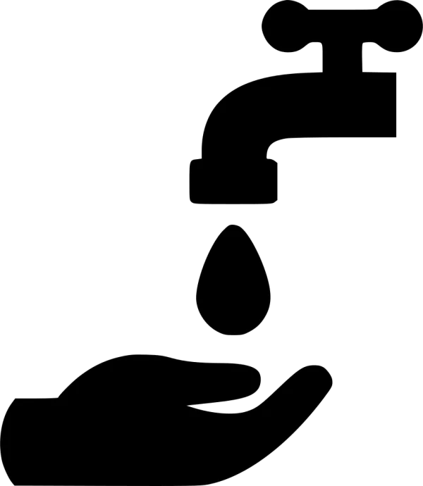 Hand Washing Faucet Water Drop Icon PNG