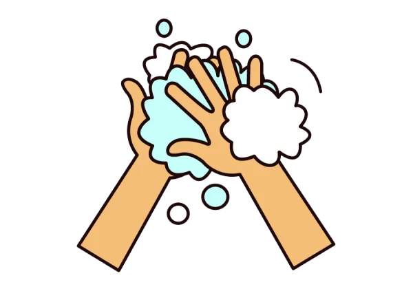 Hands Washing with Soap PNG Transparent