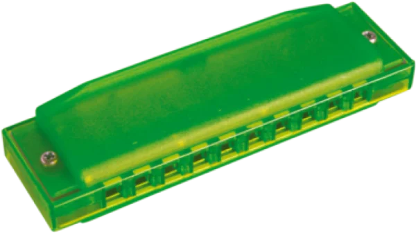 Green Harmonica PNG Transparent Background