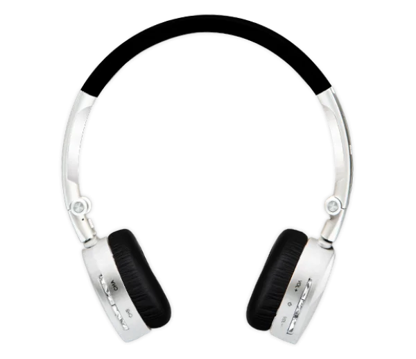 Silver Modern Headphones PNG