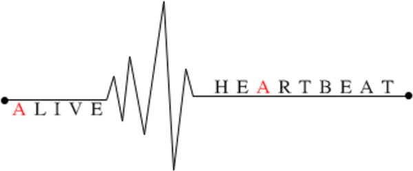 ALIVE Text with Red A PNG Transparent Background