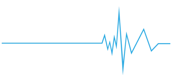 Blue Heartbeat Line PNG Transparent Background