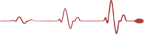 Red Heartbeat Line PNG Transparent Background