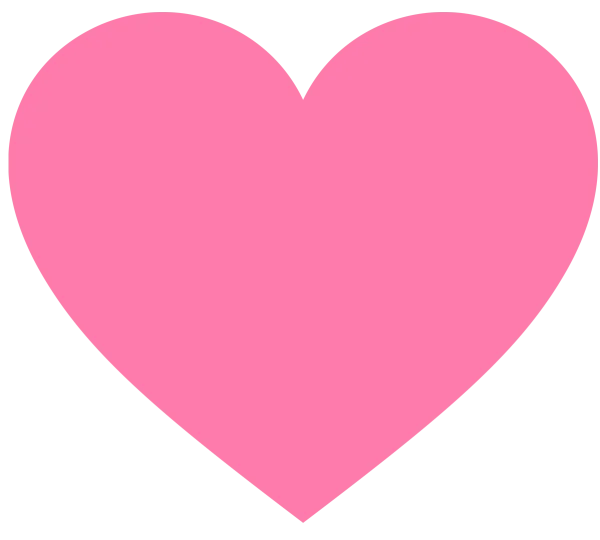 Pink Heart PNG Transparent Background