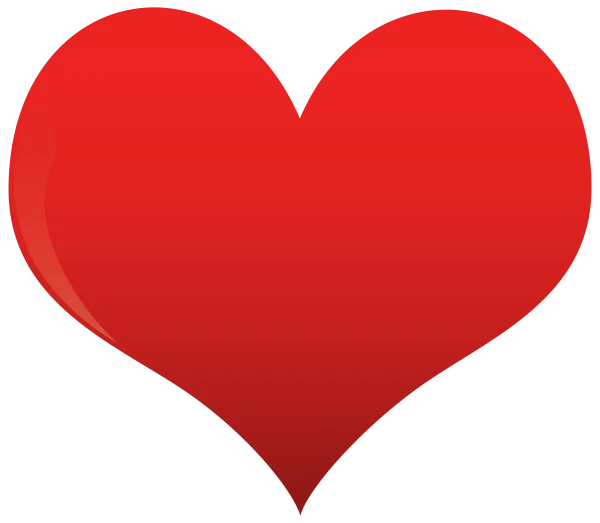Red Heart PNG Transparent Background