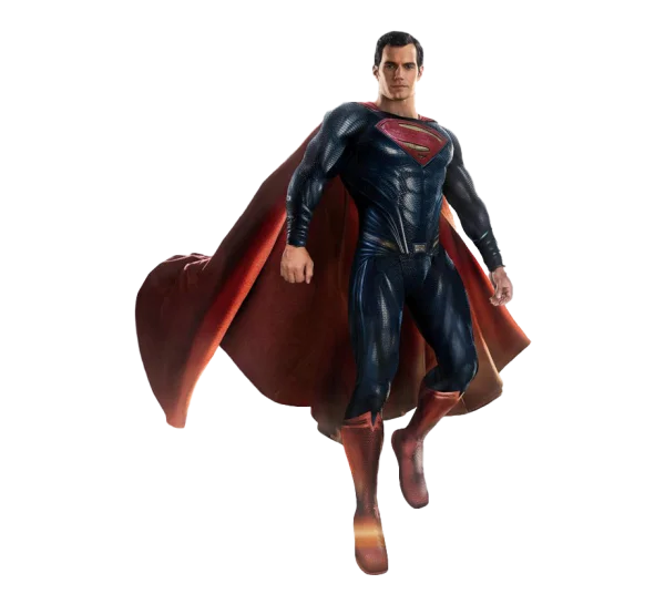 Superman Flying Pose Transparent PNG