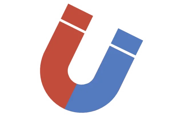 Horseshoe Magnet PNG Transparent Background