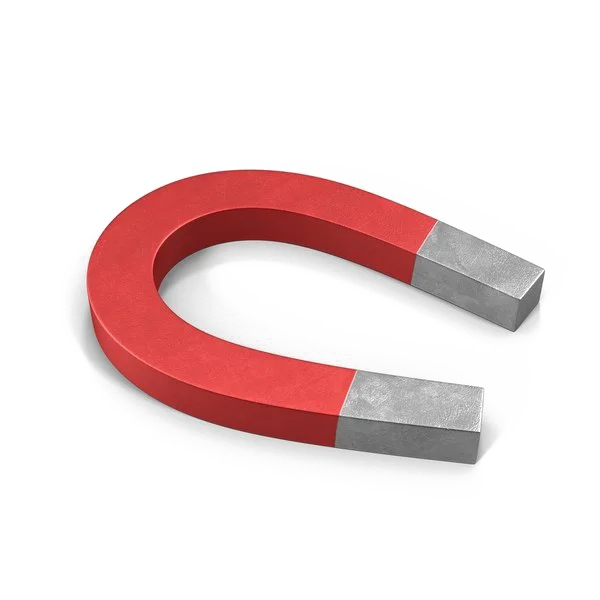 Red Horseshoe Magnet PNG Transparent Background