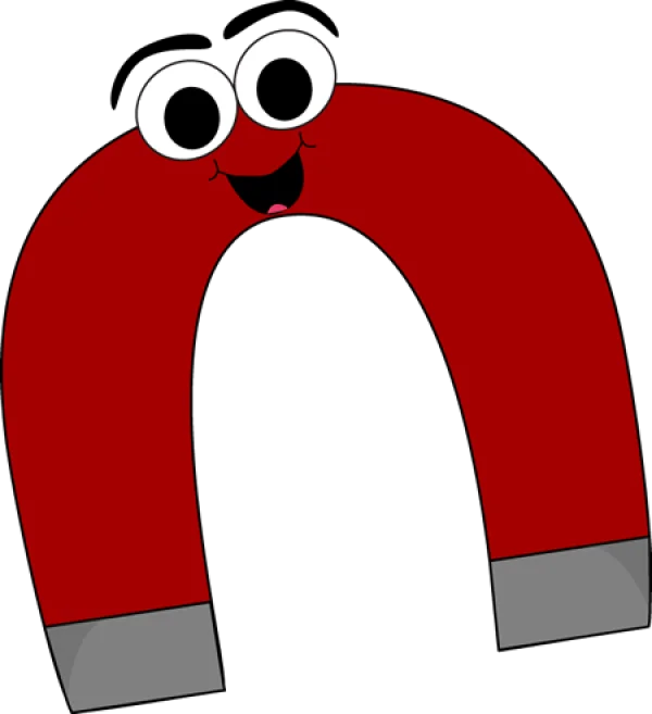 Happy Cartoon Magnet PNG Transparent