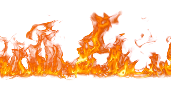 Realistic Fire Flames PNG Transparent Background