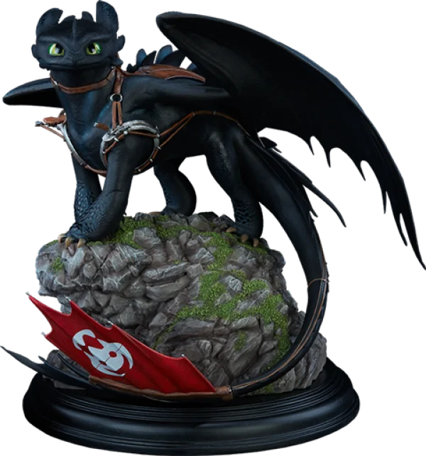 Toothless Dragon Figure PNG Transparent Background
