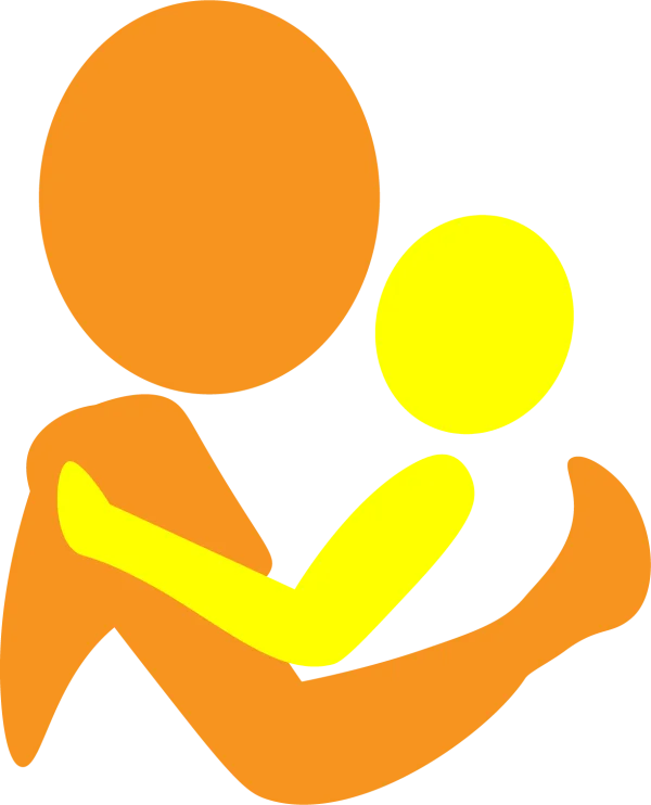 Abstract Parent Holding Child Icon PNG