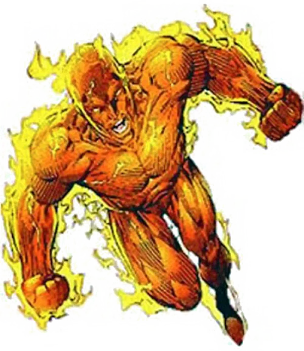 Human Torch Marvel Comics PNG Transparent