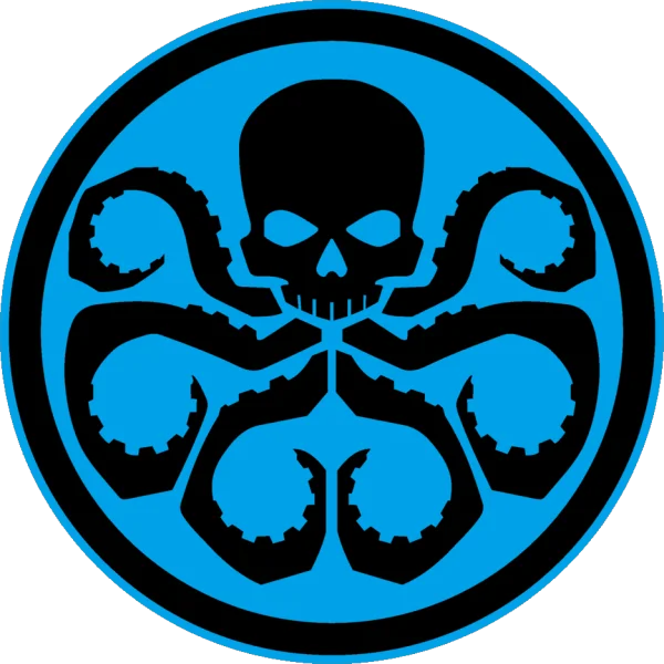 Blue HYDRA Logo Transparent Background