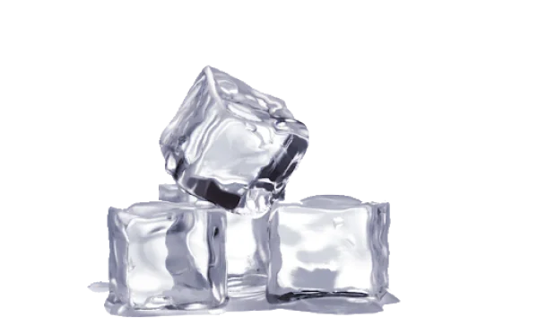 Realistic Ice Cubes Stack PNG Transparent
