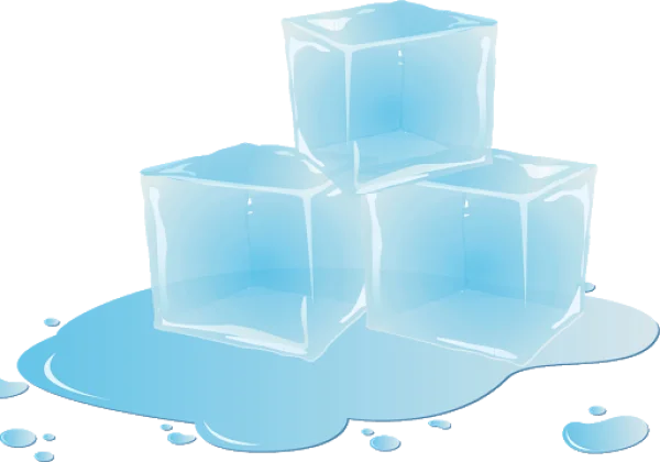 Melting Ice Cubes PNG Transparent Background