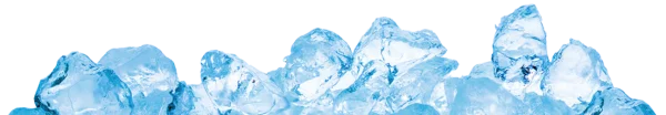 Realistic Ice Cubes Border PNG Transparent