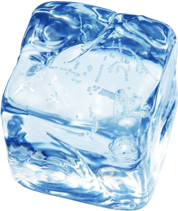 Realistic Ice Cube PNG Transparent Background