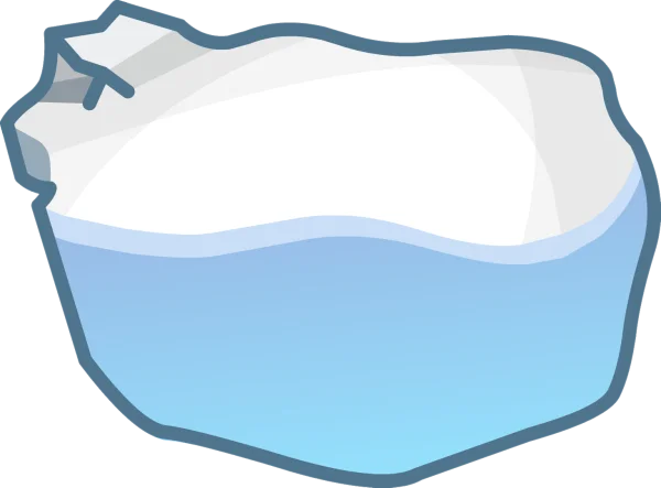 Stylized Iceberg PNG Transparent Background