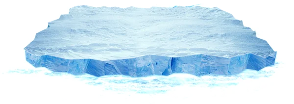 Realistic Iceberg Floating PNG Transparent Background