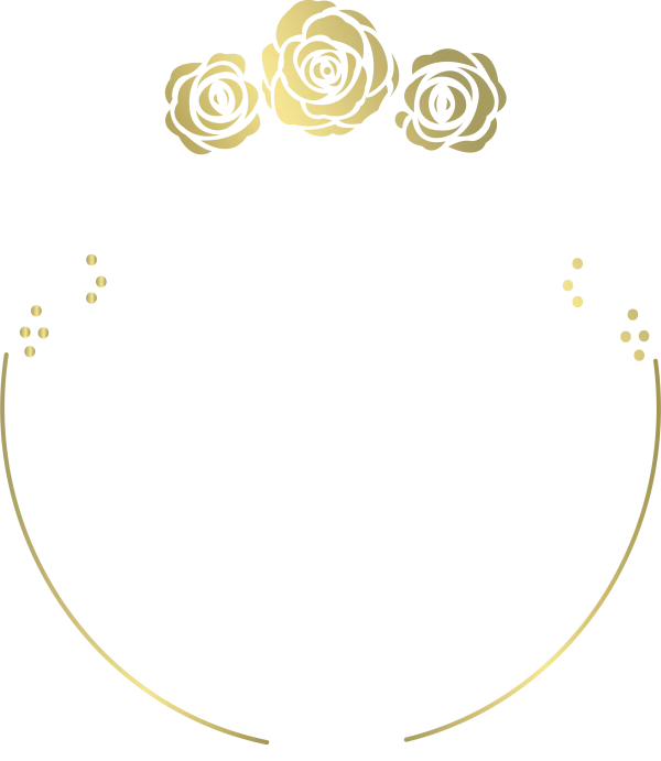Golden Floral Rose Frame PNG Transparent Background