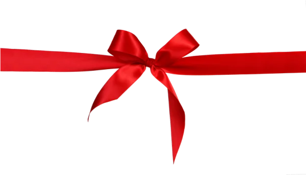 Red Satin Ribbon Bow PNG Transparent Background