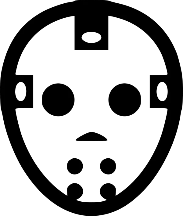 Hockey Mask Icon PNG Transparent Background